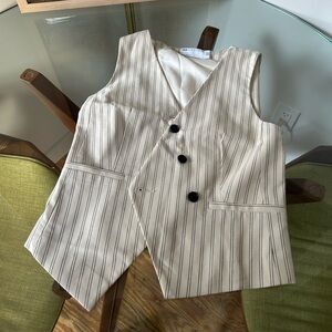 ASOS Cream Striped Vest Top never worn